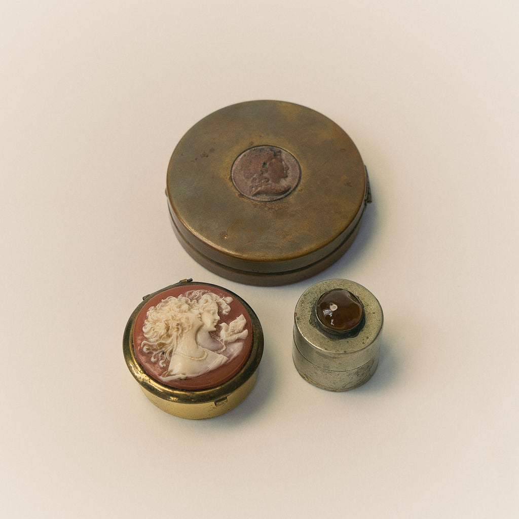 Antique Set of Three Compacts
