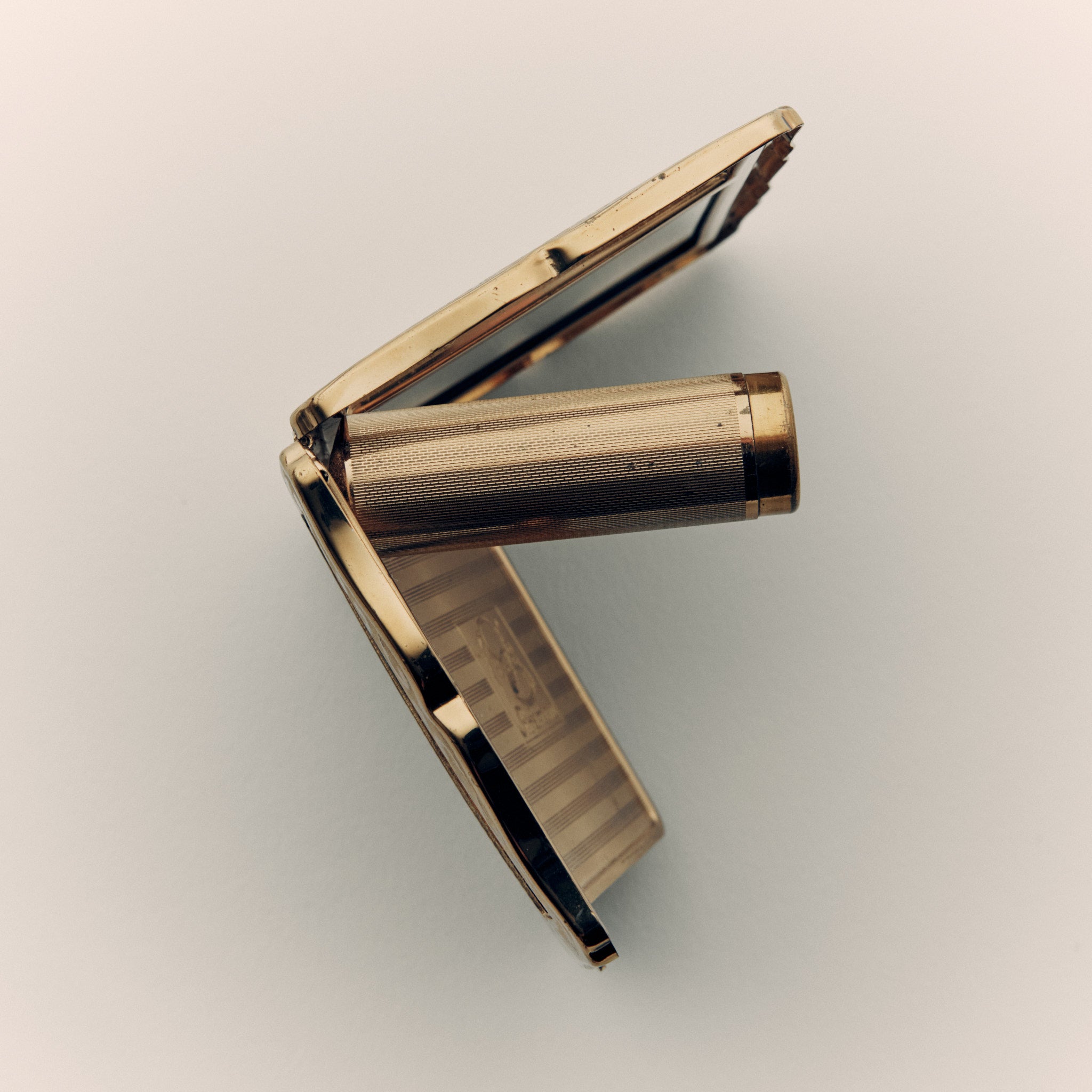 Vintage Stratton Empress Powder Compact with Lipstick Holder