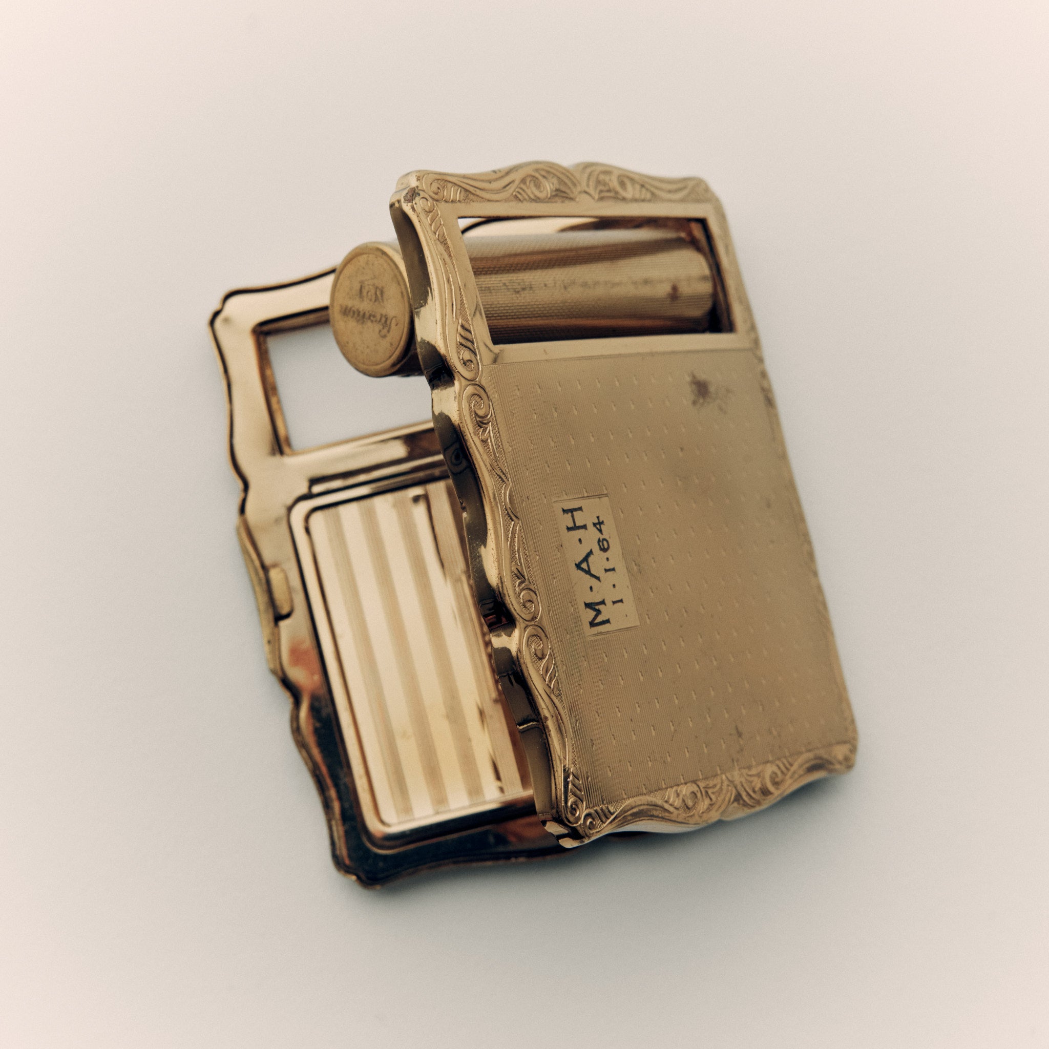 Vintage Stratton Empress Powder Compact with Lipstick Holder