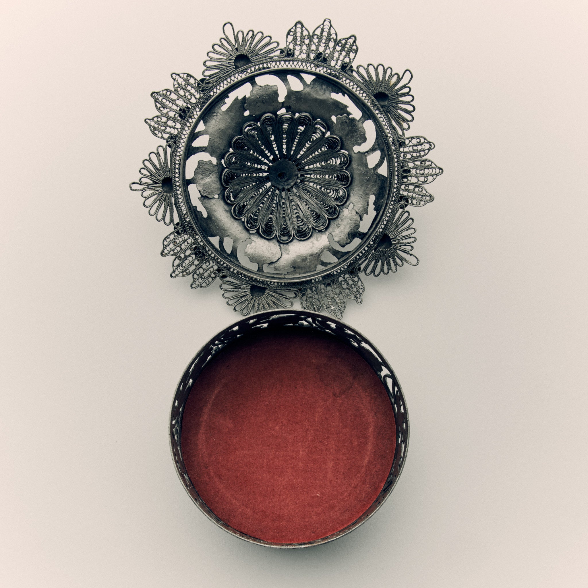 Antique Filigree Jewellery Box