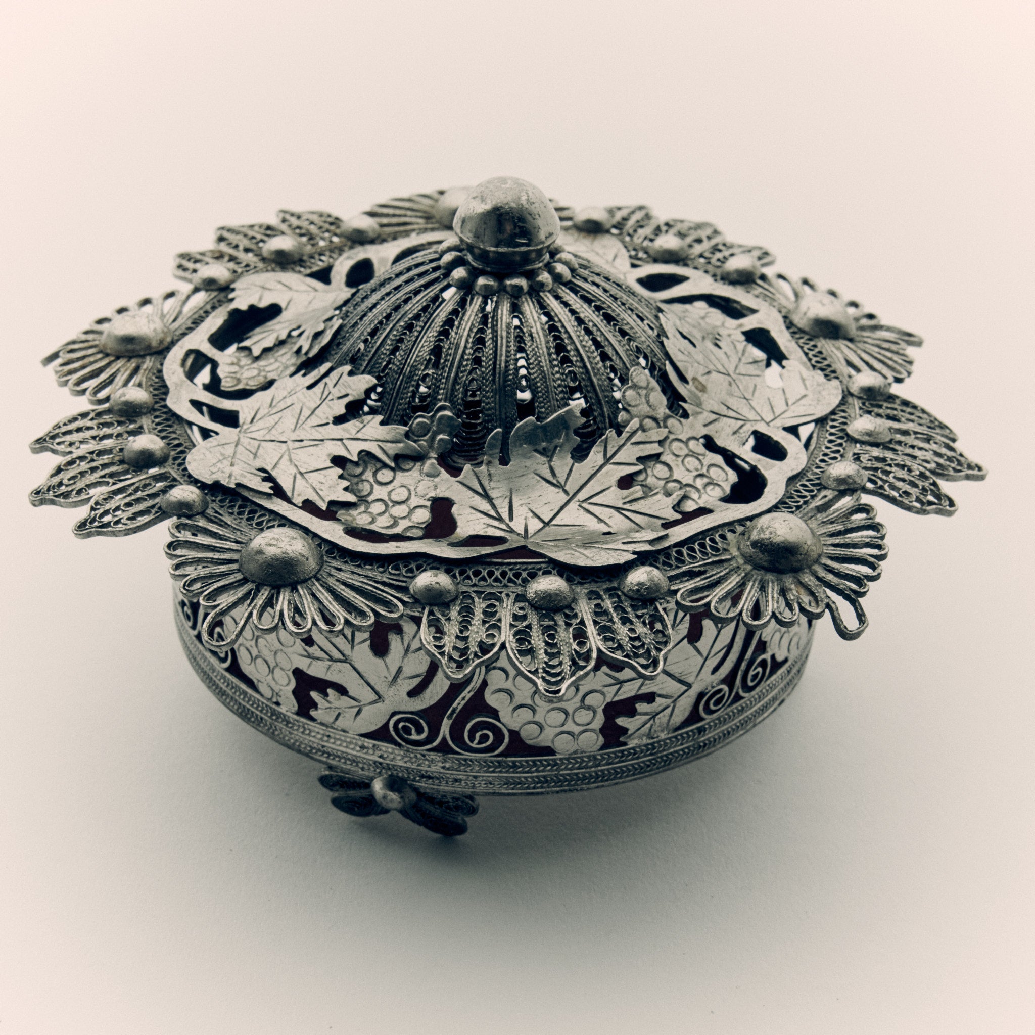 Antique Filigree Jewellery Box